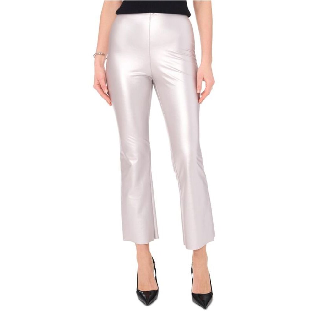Vince Camuto Womens Metallic Flared-Leg Pull-On Casual Leggings, NWT